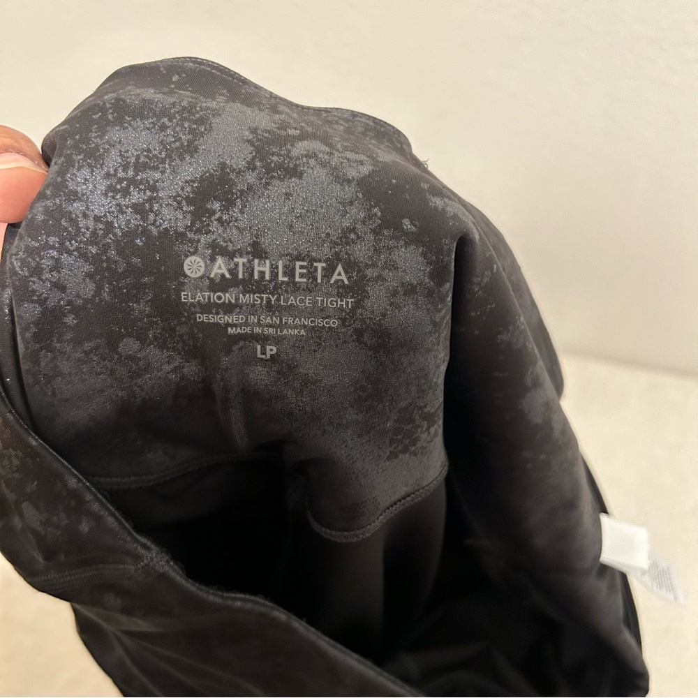 ATHLETA Elation Ultra‎ High Rise Misty Lace Leggings Size LP - Picture 4 of 9